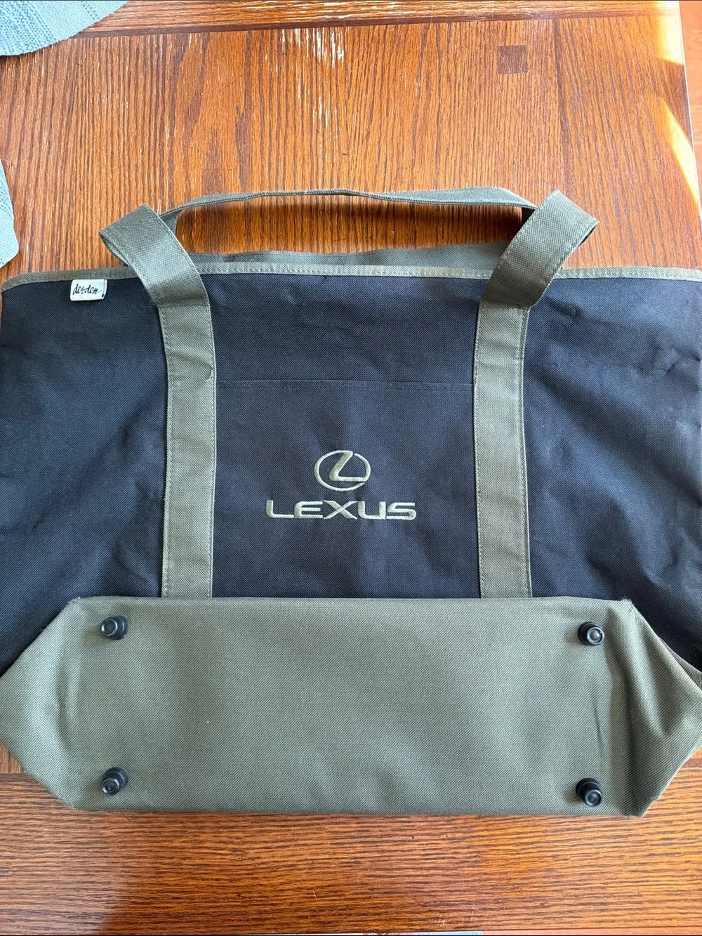 Men's or Women’s Lexus Black and Olive Tote Bag